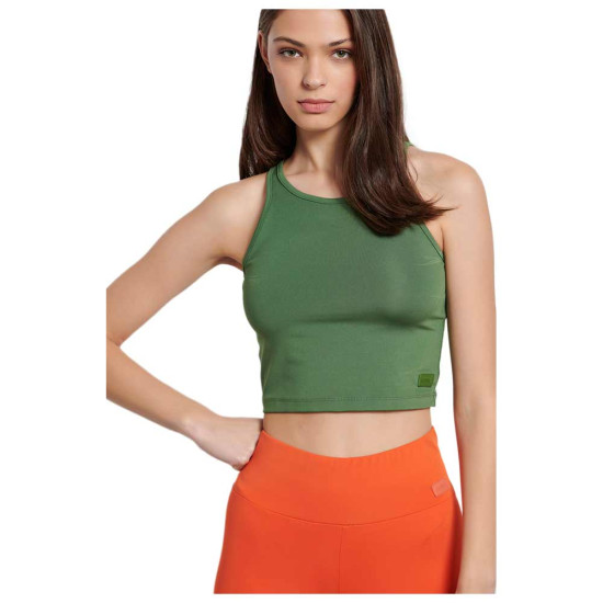 Bodytalk Γυναικεία αμάνικη μπλούζα Crop Top